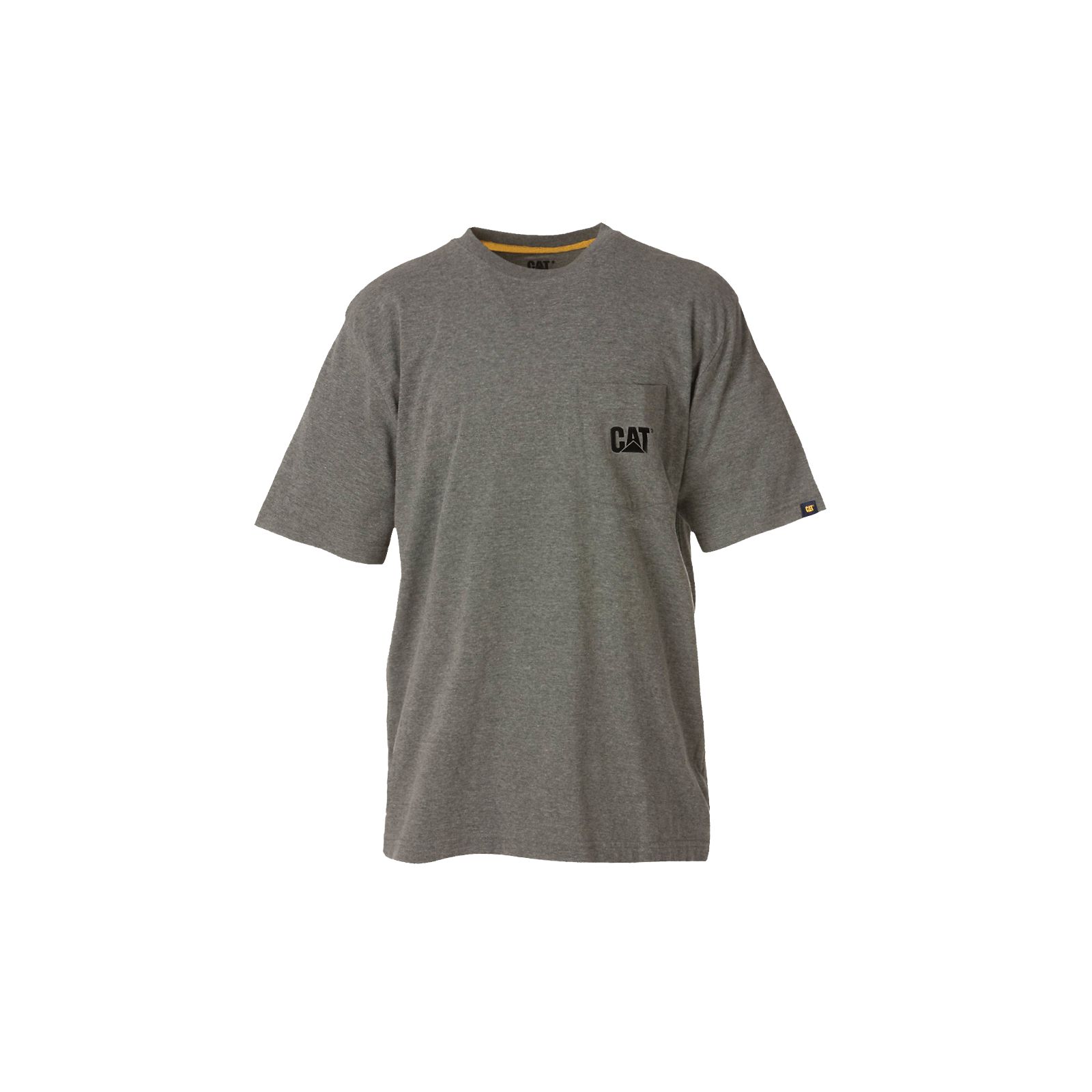 Caterpillar Trademark Pocket - Mens T-Shirts - Dark Grey - NZ (675SBTLZP)